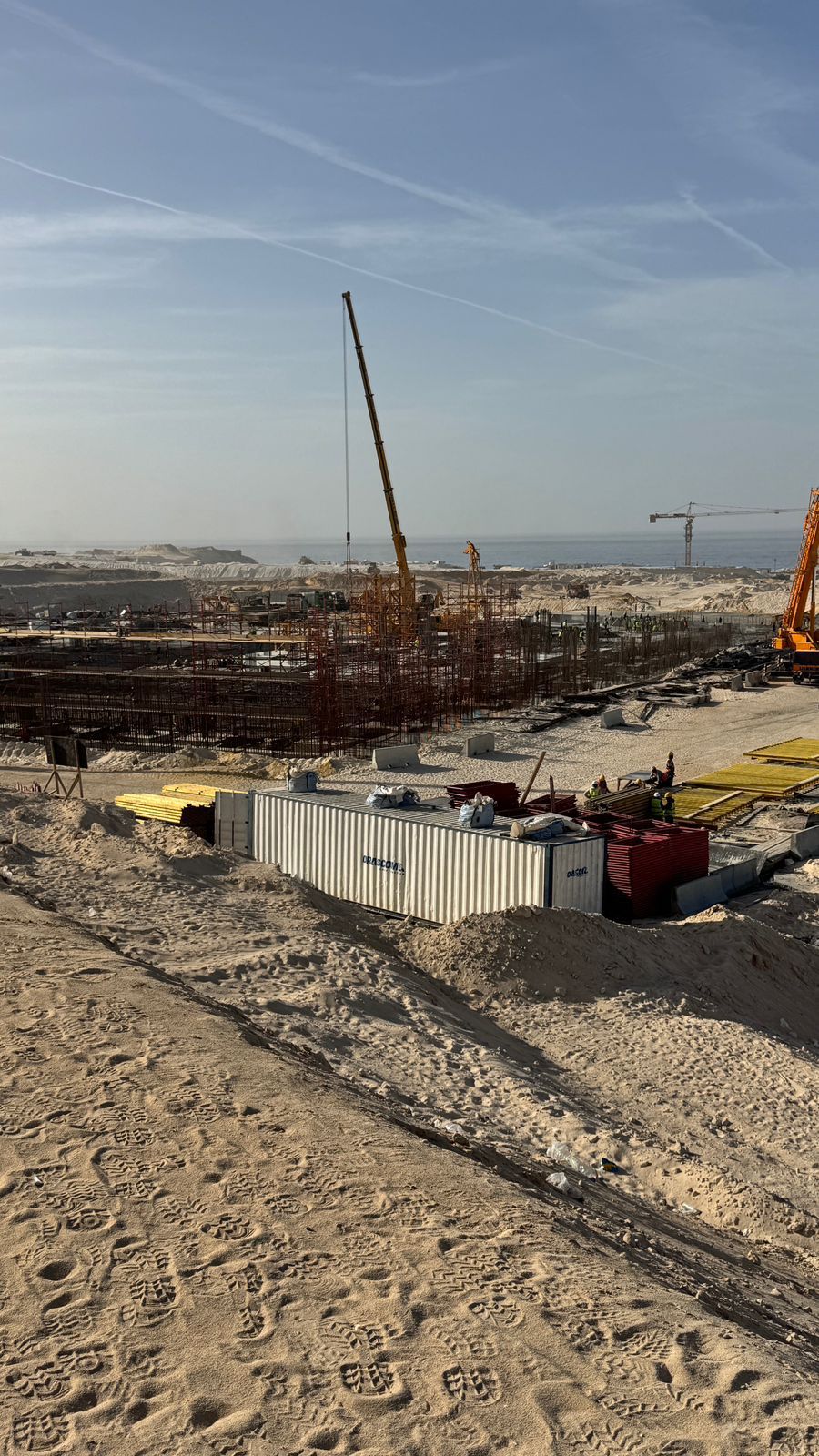 Foundation work sea view